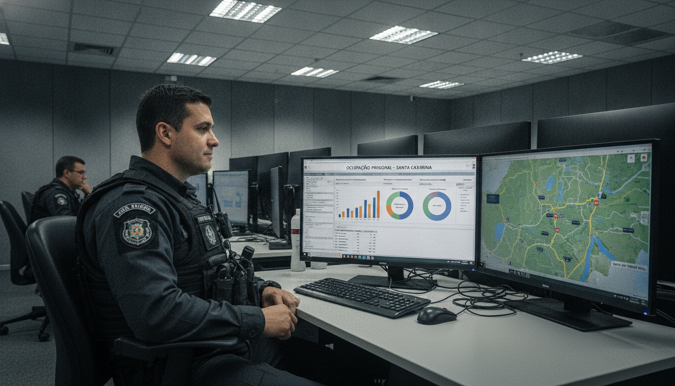 SANTA CATARINA É O PRIMEIRO ESTADO DO BRASIL A TRANSFERIR CONTROLE DE VAGAS PRISIONAIS PARA A POLÍCIA PENAL