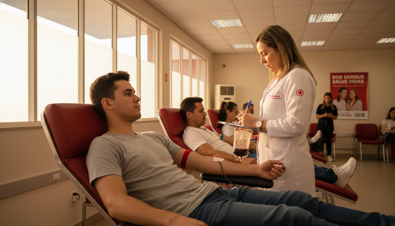 Hemosc reúne programação especial durante todo o mês de junho para incentivar a doação de sangue. Divulgação/Hemosc