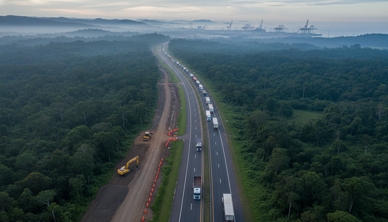 SC abre licitação para duplicar a SC-416, rodovia estratégica de acesso ao Porto Itapoá.